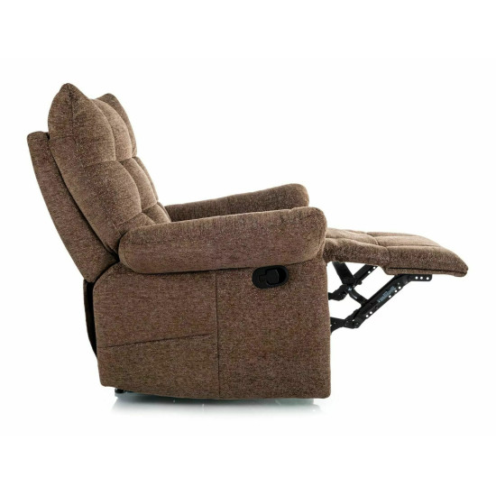 Кресло реклайнер Atos Raven Капучино ткань / Черный каркас 3