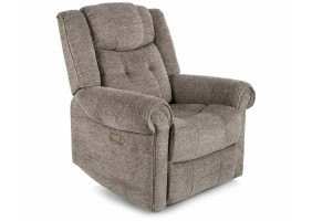 Кресло реклайнер электрическое Parys Raven Серая ткань / Черный каркас