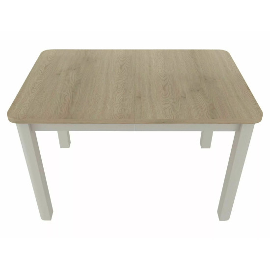 Стол обеденный раскладной кухонный Oskar (120–200)×80 см Ламинированная плита Дуб / Кашемир каркас 5