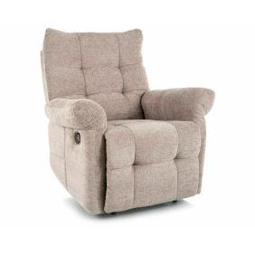 Крісло реклайнер Atos Raven Темно-бежева тканина / Чорний каркас