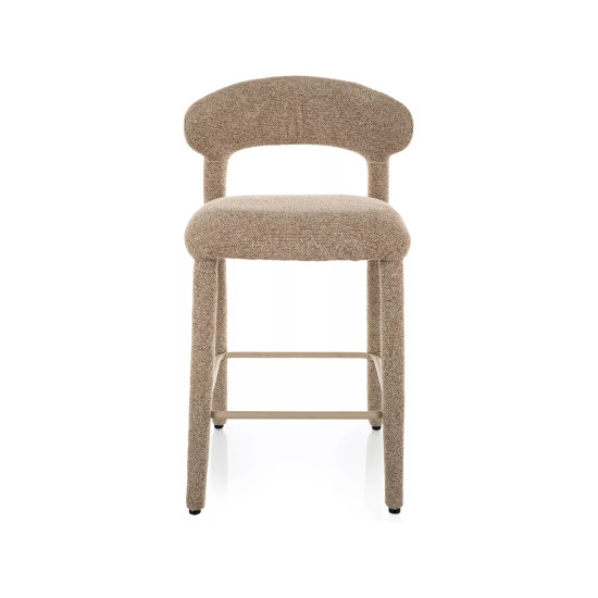 Полубарный стул кухонный Cava H-2 Бежевая ткань / Бежевый каркас 2