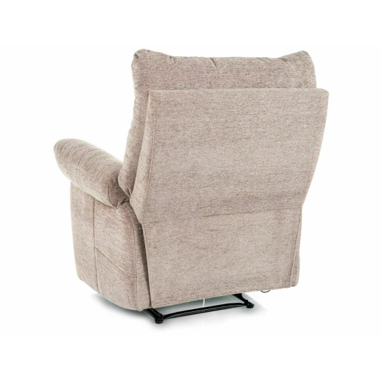 Кресло реклайнер Atos Raven Темно-бежевая ткань / Черный каркас 3