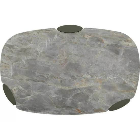 Стол журнальный кофейный Adoro A 118×75 см Серый / Медь 6