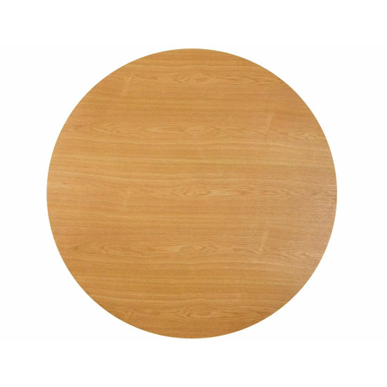 Стол обеденный кухонный Rondo ø120 см МДФ+шпон Дуб/Дуб каркас 4