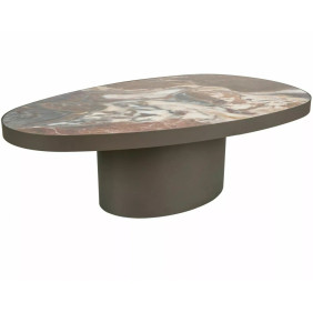 Стол журнальный кофейный Gusto A 118×73 см Коричневый / Медь