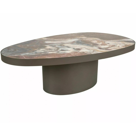 Стол журнальный кофейный Gusto A 118×73 см Коричневый / Медь 1