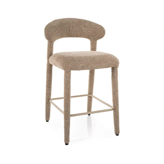 Полубарный стул кухонный Cava H-2 Бежевая ткань / Бежевый каркас 1
