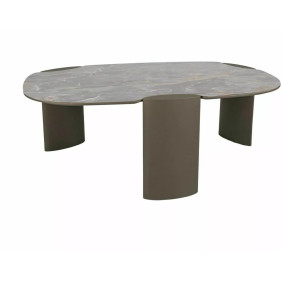 Стол журнальный кофейный Adoro A 118×75 см Серый / Медь