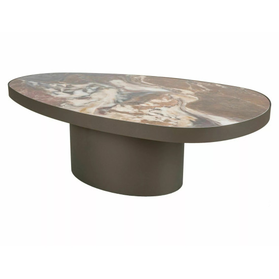 Стол журнальный кофейный Gusto A 118×73 см Коричневый / Медь 4