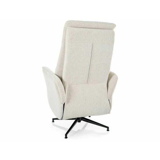 Кресло реклайнер электрическое Nestor Raven Бежевая ткань / Черный каркас 6