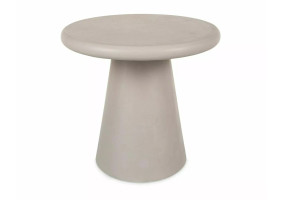 Стол журнальный кофейный Aurora ø45 см Светло-серый