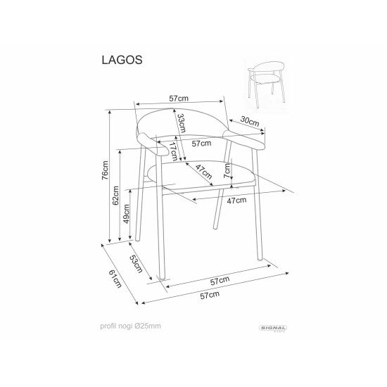 Стул кухонный обеденный мягкий Lagos D Raven Светло-бежевая ткань / Дуб каркас 5