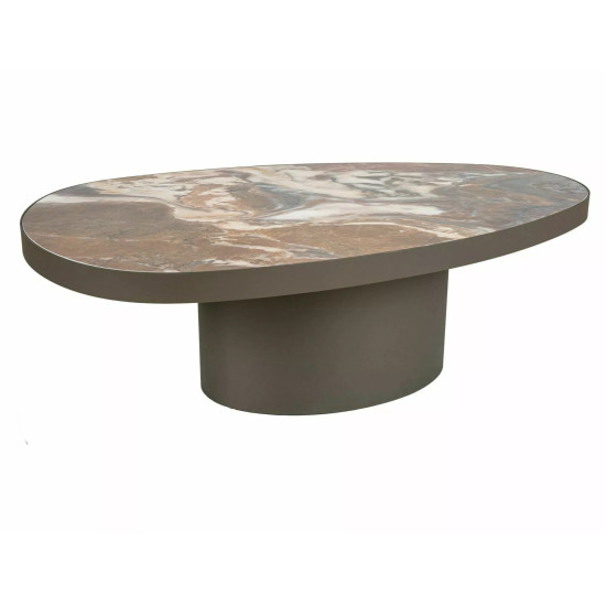 Стол журнальный кофейный Gusto A 118×73 см Коричневый / Медь 2