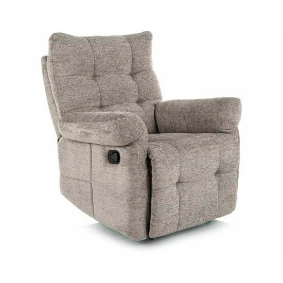 Кресло реклайнер Atos Raven Серая ткань / Черный каркас 1