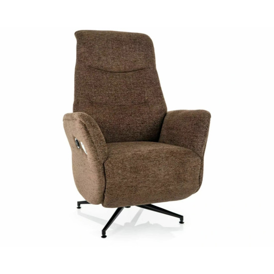 Кресло реклайнер электрическое Nestor Raven Капучино ткань / Черный каркас 1