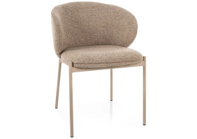 Стул кухонный обеденный мягкий Kioto Бежевая ткань / Кашемир каркас