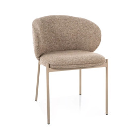 Стул кухонный обеденный мягкий Kioto Бежевая ткань / Кашемир каркас