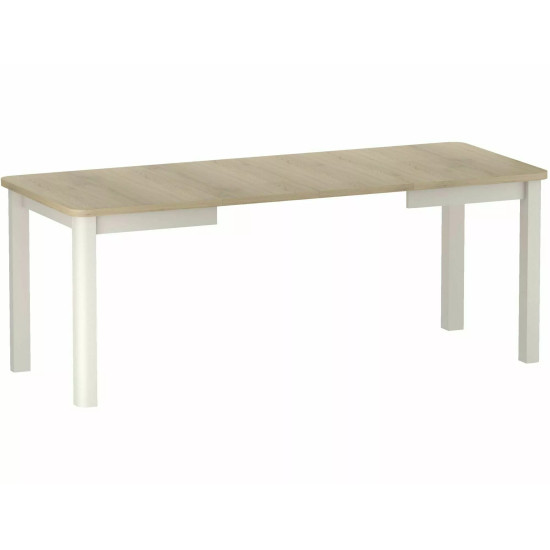 Стол обеденный раскладной кухонный Oskar (80–200)×80 см Ламинированная плита Дуб / Кашемир каркас 3