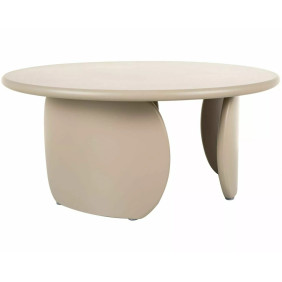 Стол журнальный кофейный Noemi ø80 см Темный беж