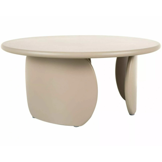 Стол журнальный кофейный Noemi ø80 см Темный беж 1