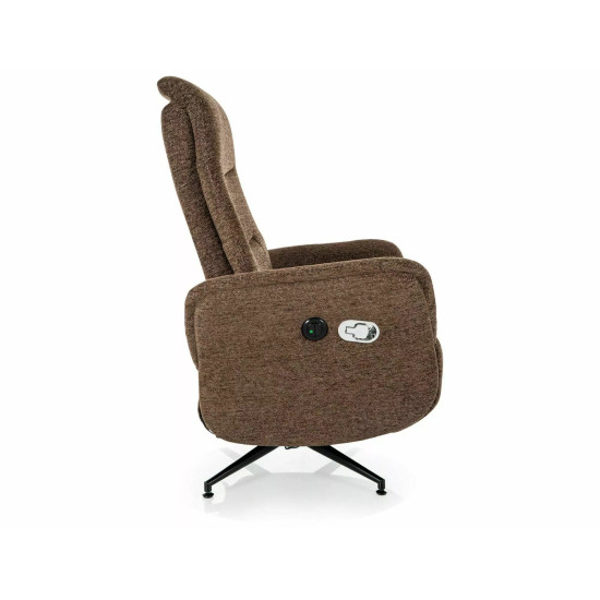 Кресло реклайнер электрическое Nestor Raven Капучино ткань / Черный каркас 2