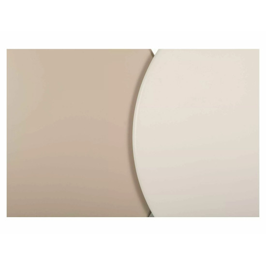 Стол журнальный кофейный Noemi ø80 см Темный беж 3