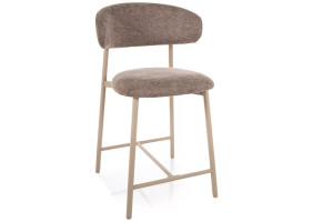 Полубарный кухонный стул Elton H-2 Brego Бежевая ткань / Кашемир каркас