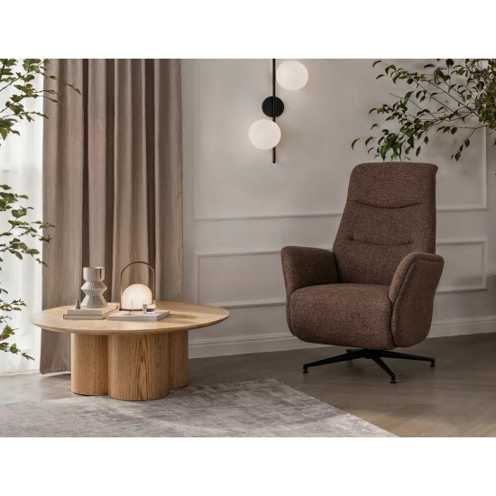 Кресло реклайнер электрическое Nestor Raven Капучино ткань / Черный каркас 10