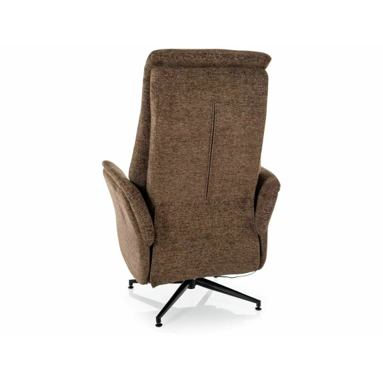 Кресло реклайнер электрическое Nestor Raven Капучино ткань / Черный каркас 3