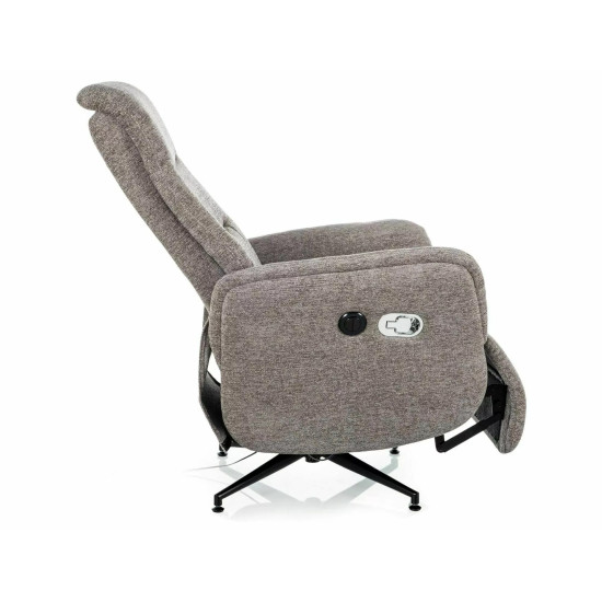 Кресло реклайнер электрическое Nestor Raven Серая ткань / Черный каркас 6