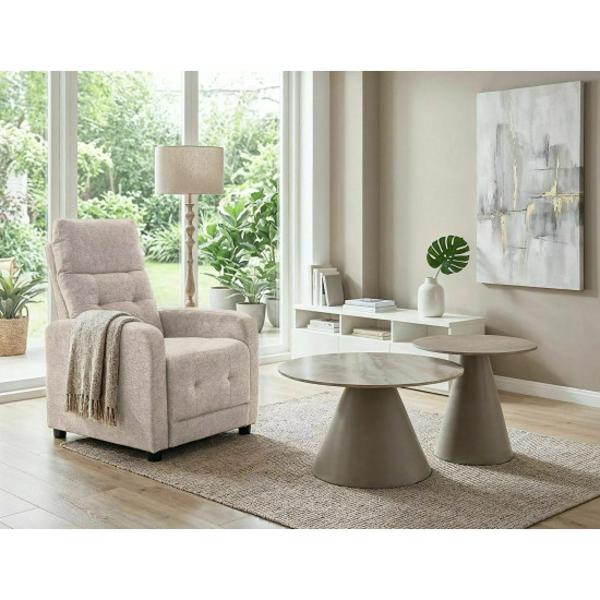 Набор журнальных столов Hill II ø70 см Беж/Кашемир 5