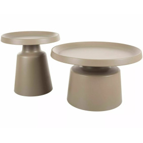 Набір журнальних столів Rodos ø70 см Беж