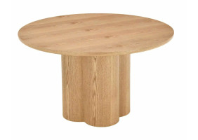 Стол обеденный кухонный Rosalia ø120 см МДФ+шпон Дуб/Дуб каркас