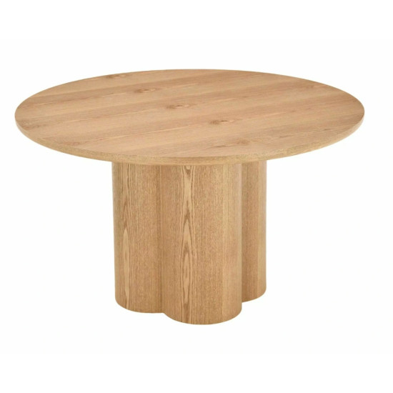 Стол обеденный кухонный Rosalia ø120 см МДФ+шпон Дуб/Дуб каркас 1