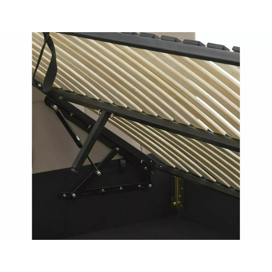 Кровать двухспальная мягкая Parma Velvet 160×200 Темно-бежевая велюр Bluvel 8