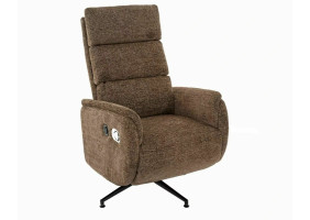 Кресло реклайнер электрическое Fenix Raven Капучино ткань / Черный каркас