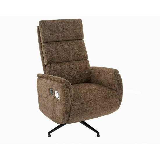 Кресло реклайнер электрическое Fenix Raven Капучино ткань / Черный каркас 1