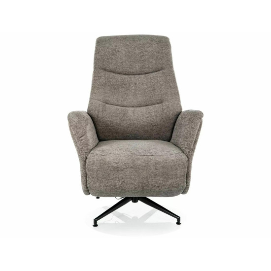 Кресло реклайнер электрическое Nestor Raven Серая ткань / Черный каркас 2