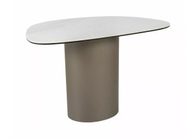 Стол журнальный кофейный Bello B 75×50 см Белый / Медь