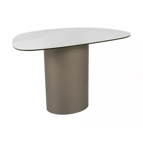 Стол журнальный кофейный Bello B 75×50 см Белый / Медь