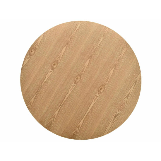 Стол обеденный кухонный Rosalia ø120 см МДФ+шпон Дуб/Дуб каркас 2