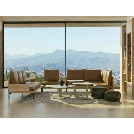 Стол журнальный кофейный Ciao A ø74 см Беж/Кашемир 10