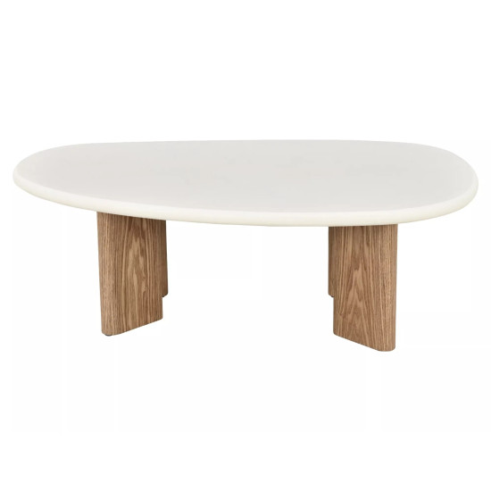 Стол журнальный кофейный Alpen 130×80 см. Экрю / Дуб 5