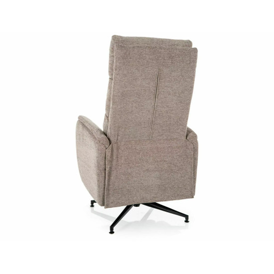 Кресло реклайнер электрическое Fenix Raven Темно-бежевая ткань / Черный каркас 5