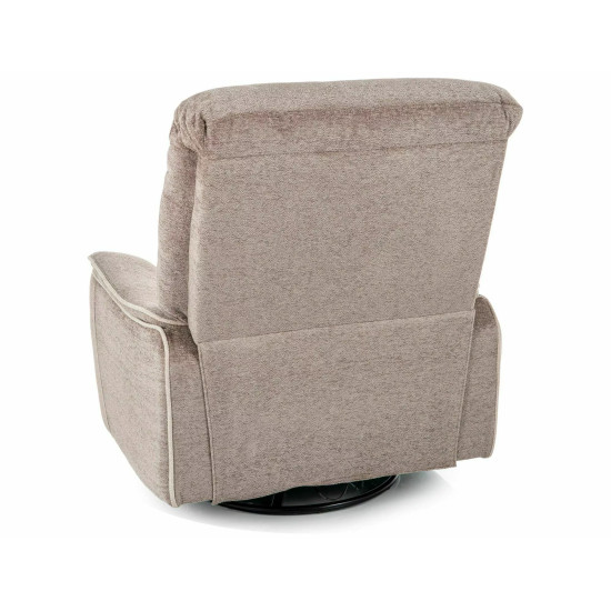 Кресло реклайнер электрическое Odys Raven Темно-бежевая ткань / Черный каркас 2