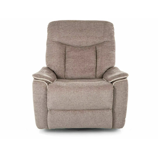 Кресло реклайнер электрическое Odys Raven Темно-бежевая ткань / Черный каркас 9