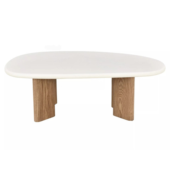 Стол журнальный кофейный Alpen 130×80 см. Экрю / Дуб 9