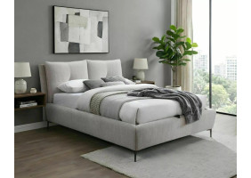 Кровать двухспальная мягкая Pasadena Raven 160×200 Бежевая ткань