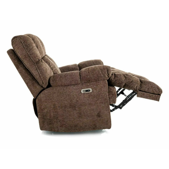 Кресло реклайнер электрическое Homer Raven Капучино ткань / Черный каркас 5