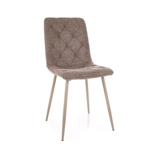 Стул кухонный обеденный мягкий Jerry Brego Бежевая ткань / Кашемир каркас 1